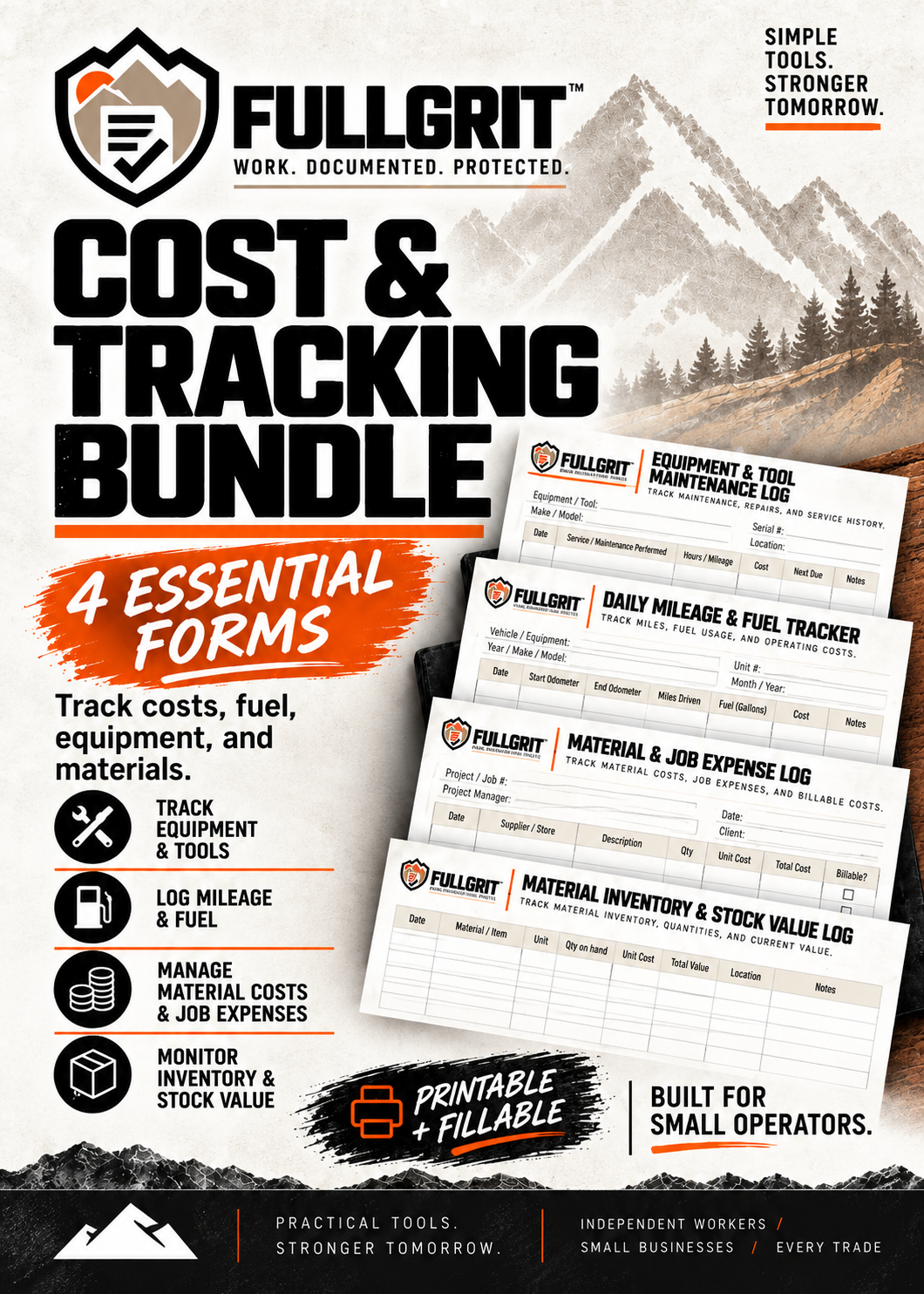 Official approved cover of Cost & Tracking Bundle